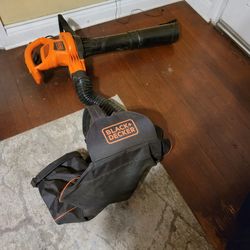 Black & Decker 3 I 1 Electric Leaf Blower With Shredder High Backpack