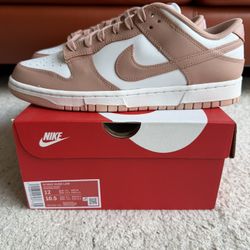 nike dunk low rose whisper womens size 12 new