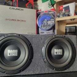 12inch Alpine Subs and amplifier and kit