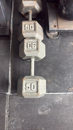 Set of 90lb dumbbells