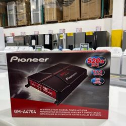 Pioneer Car Amplifier 4ch 480w Max Audio Amplificador De Carro Gma4704