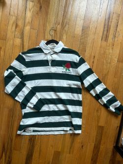 Polo Ralph Lauren Striped Rugby Shirt (Green/Rose)