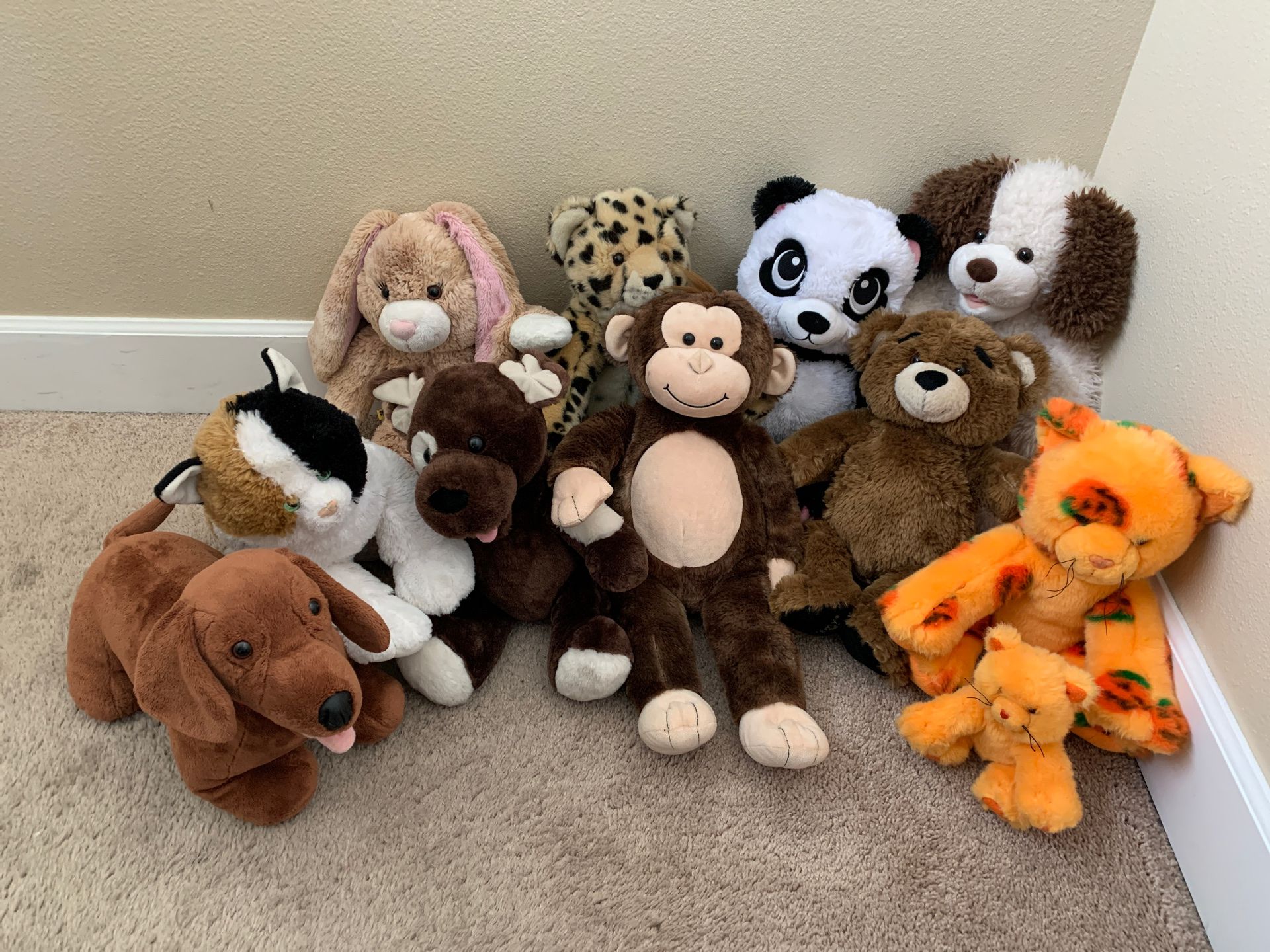 Lot of 10 Build a Bear stuffed animals