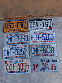 RETIRED LICENSE PLATES GREAT WALLHANGERS