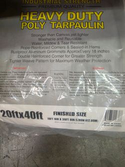 20x40 heavy duty tarp