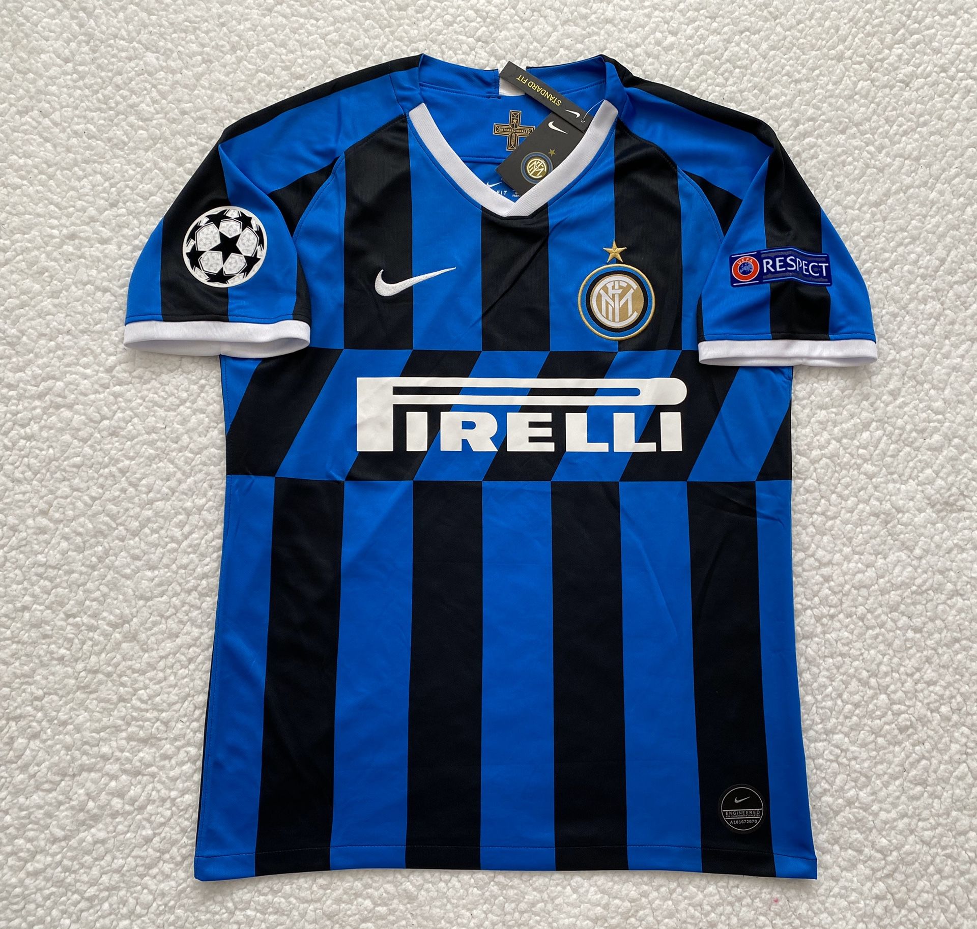 Romelu Lukaku Inter Milan Soccer Jersey - Brand New - Men’s - Nike 2019 / 2020 Champions League Home Soccer Jersey - Size M and L