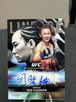 Yan Xiaonan 2026 Topps Chrome UFC Chrome Lineage Auto #CCA-YX