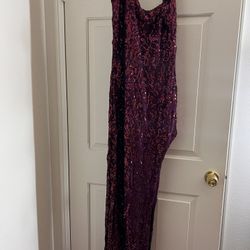 Windsor Burgundy Sequin Dress