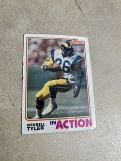 Wendell Tyler football Card 