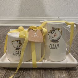 Disney Chip And Mrs Potts Sugar And Cream Set