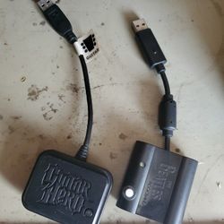 Rock Band  Dongle And Guitar Hero Dongle  PS3 