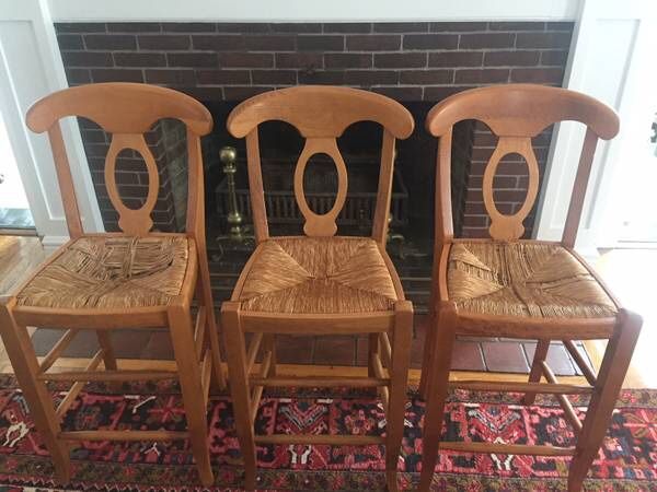 3 Pottery Barn “Napoleon” Barstools