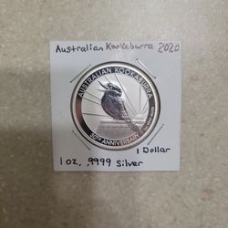 2020 Australia Kookaburra 30th Anniversary 1 Oz 999.9 Silver Coin 
