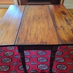 Vintage Wooden Drop Leaf Table
