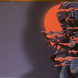 Matrix Keyboard Samurai Red/Purple Mousepad