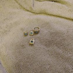 925 Silver Ring Earrings And Pendant 