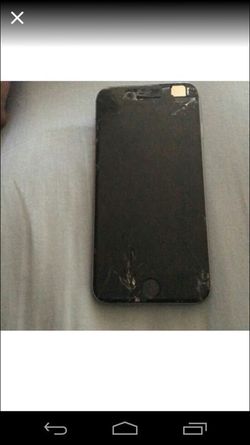 iPhone 6 cracked. REPLACE SCREEN FOR IT TO WORK.