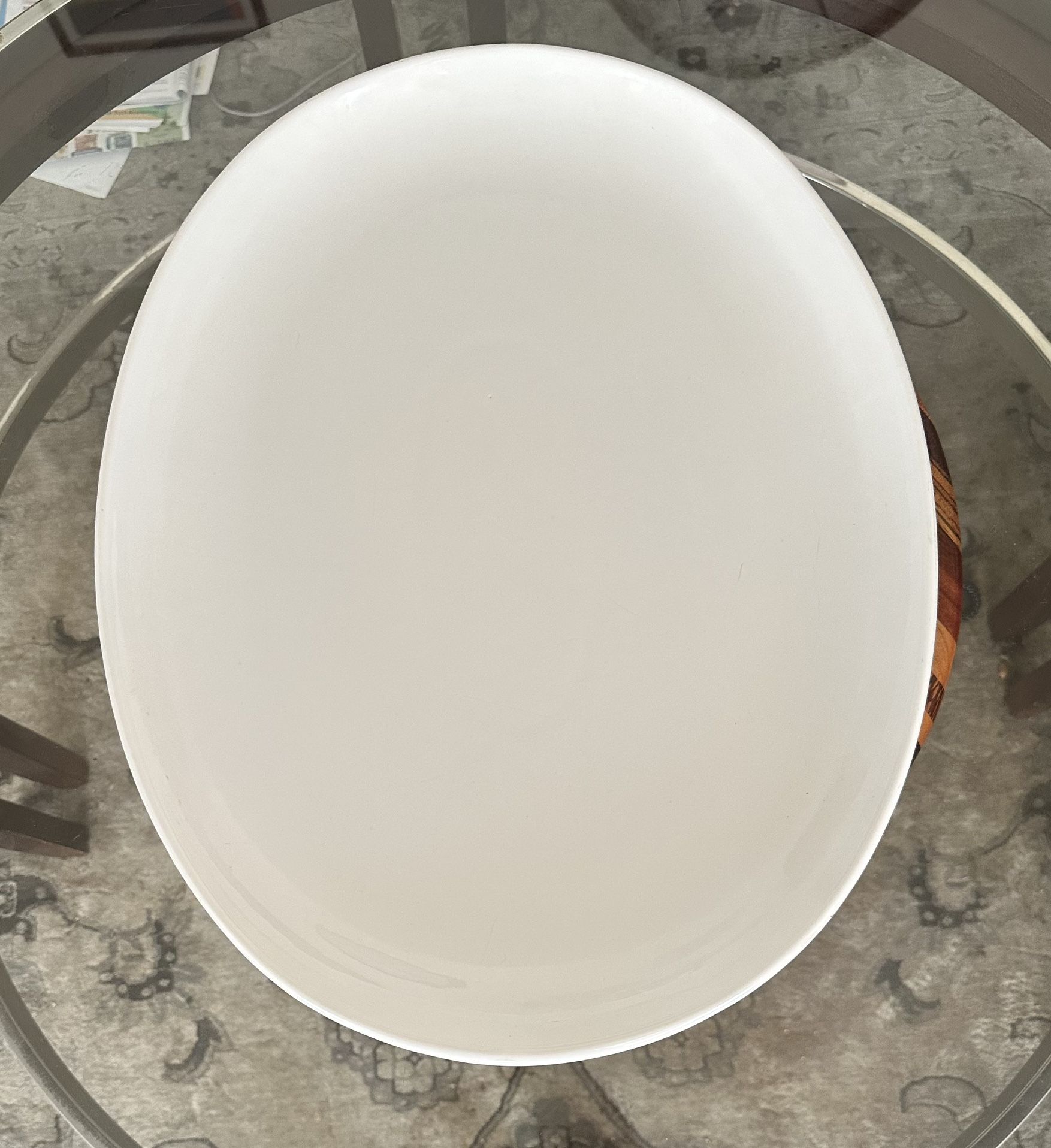 Threshold White Porcelain Serving Platter - Large
