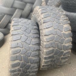 2 Used Tires 37/13.50/17 Cooper 