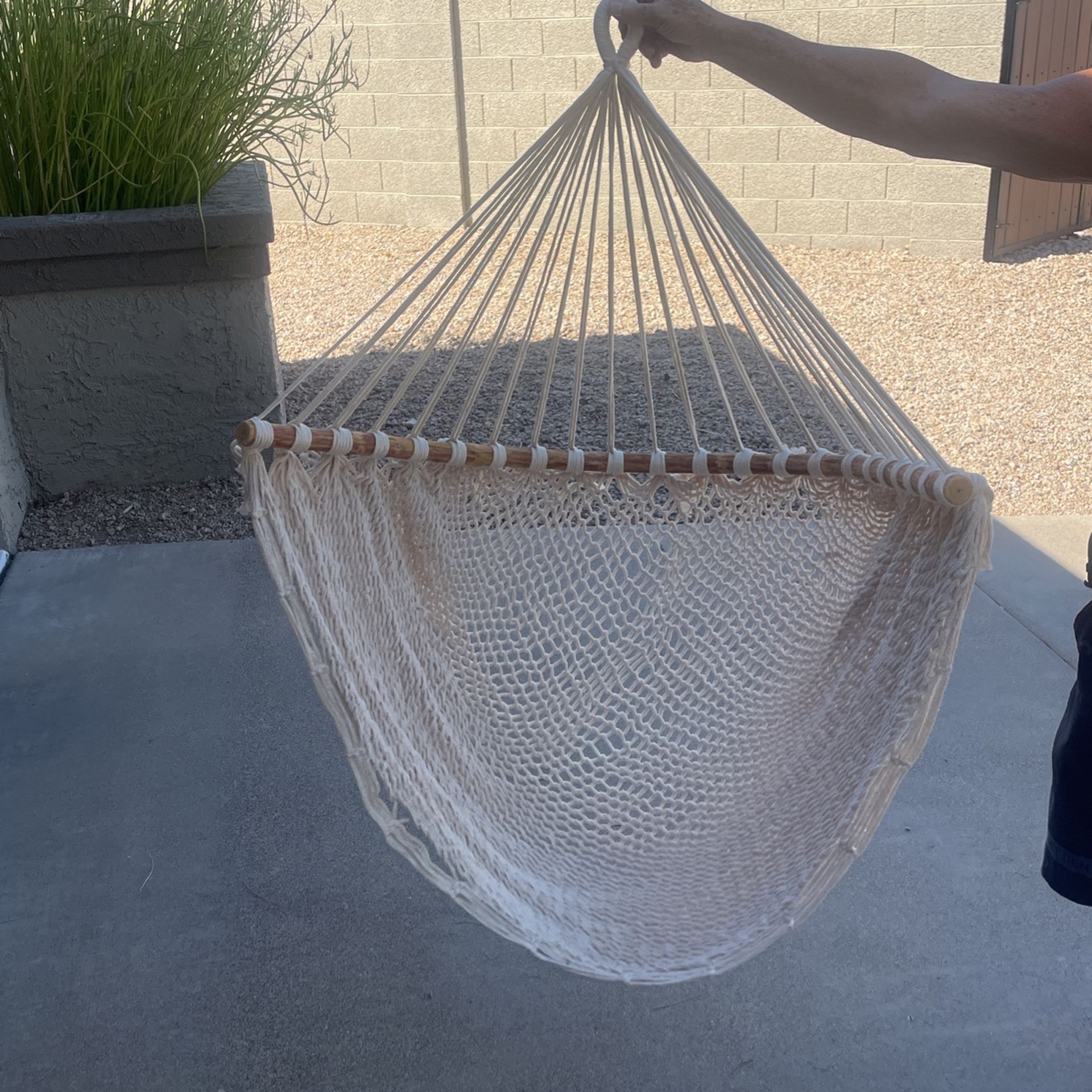 2 Boho Woven Macrame Hanging Chairs