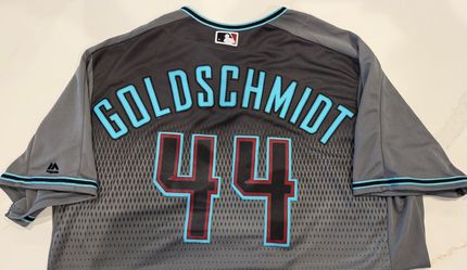 Majestic Arizona Diamondbacks Paul Goldschmidt Jersey Mens 2XL Grey Cool Base