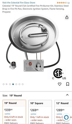 19” Stainless Steel Firepit Kit