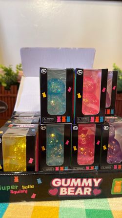 Gummy bear sugar glitter squishy
