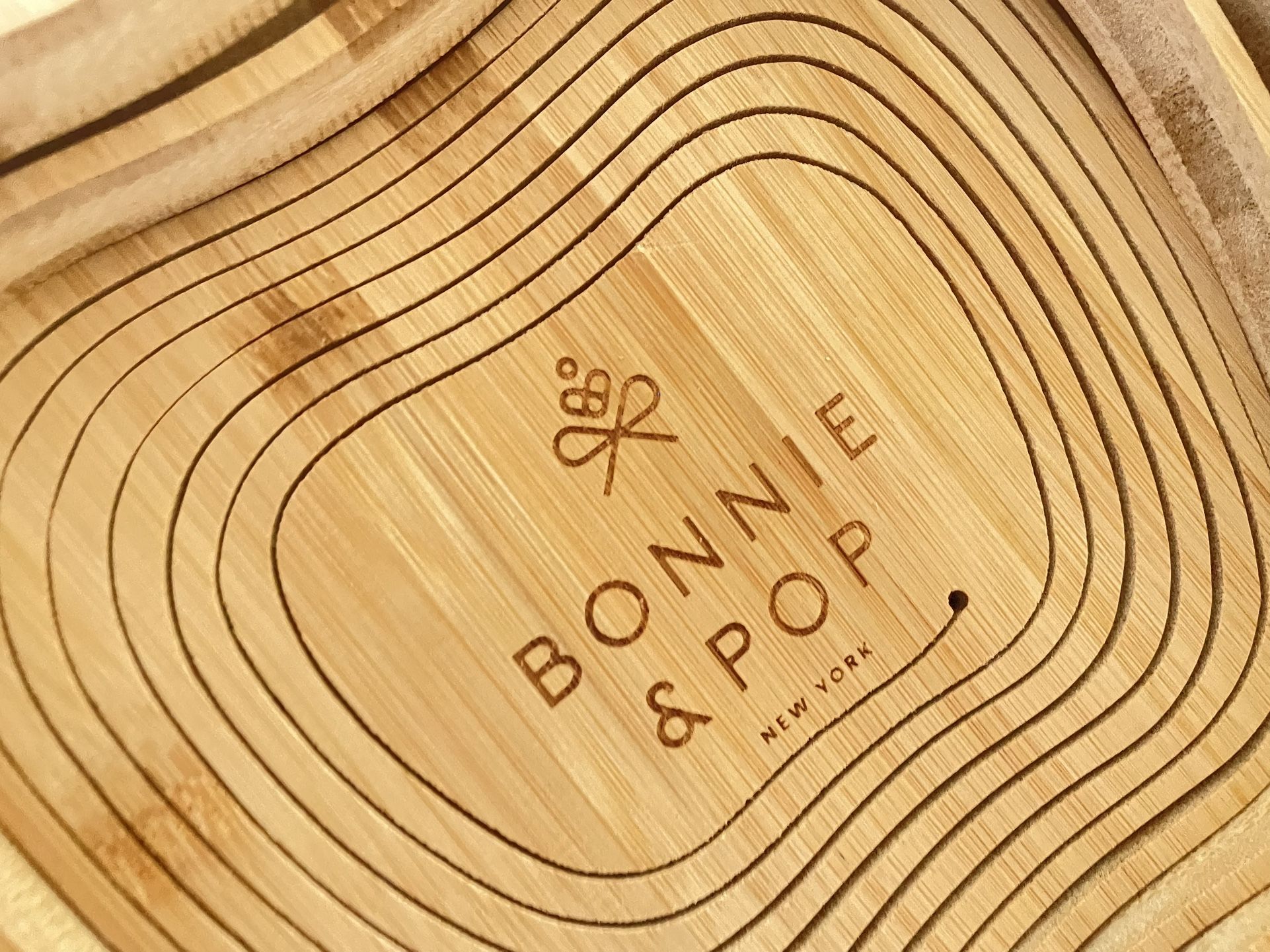 Bonnie & Pop Wood Fruit Basket 