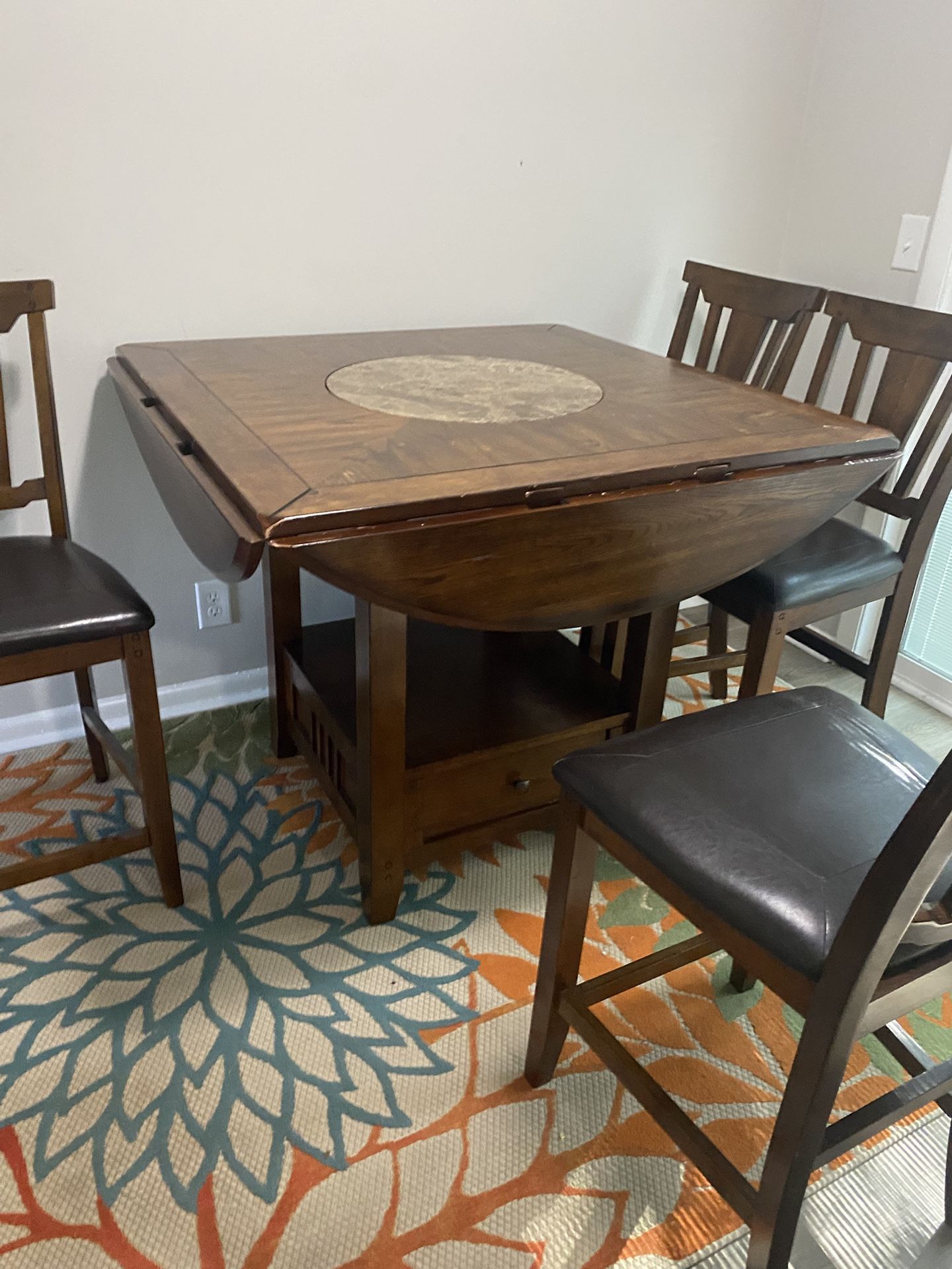 Height Table And Four Chairs