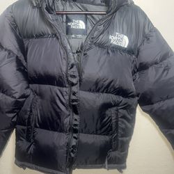 The North Face Men Baltic Hoodie Puffer Jacket - Black Medium 