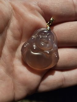 10k Gold Purple Buda Pendent 