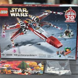 LEGO Star Wars Christmas X-Wing (contact info removed) Employee Gift SEALED NIB w/ Card & Tree