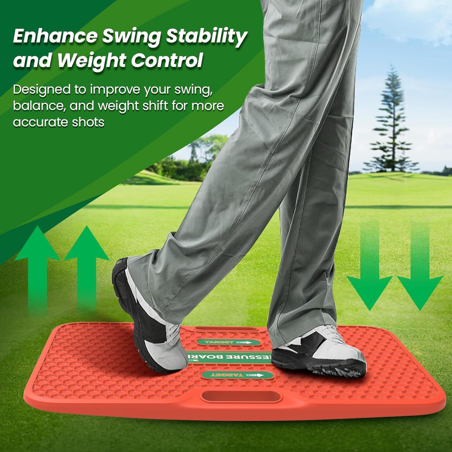 Golf Pressure Plate, Golf Training Board Aid Balance Board for