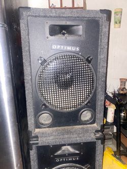 Vintage Optimus Passive PA / DJ Speakers (Matching Pair) - Tested & Working
