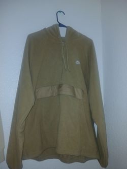 I have 2 nike sweaters Tan Nike Pullover Hoodie with front zipper pocket/regular nike sweater