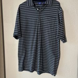 FootJoy Polo Blue Striped size Large 