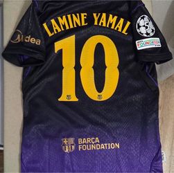 FC Barcelona Lamine Yamal #10 Jersey and Shorts Set Youth Sizes Availables