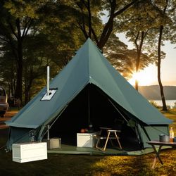 Green tent, canvas – New Colour, 5M