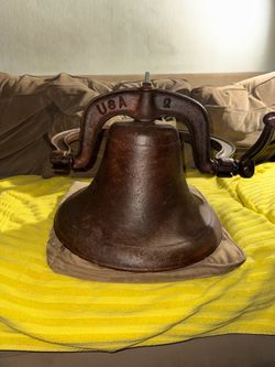 antique Crystal Metal No. 2 Farm Bell.