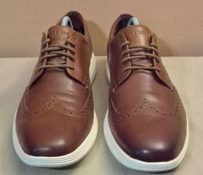 Cole Haan Grand Tour Wingtip Oxford "Woodbury Brown/Ivory" - Mn(Sz 10.5)