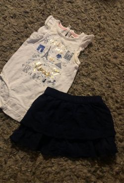 Oshkosh baby girl set size 9 months