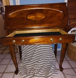 Solid wood secretaire secretary desk