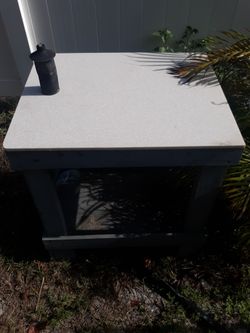 Marble Top Fish Cleaning Table