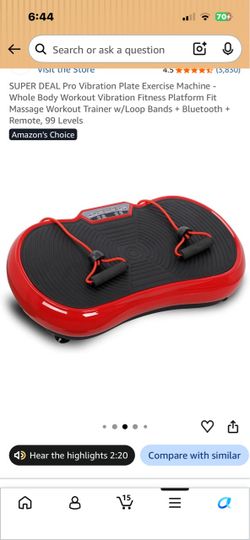 Pro vibration plate exercise equipment