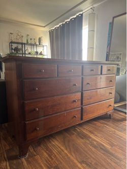 Wooden Dresser Jamestown Sterling Signed