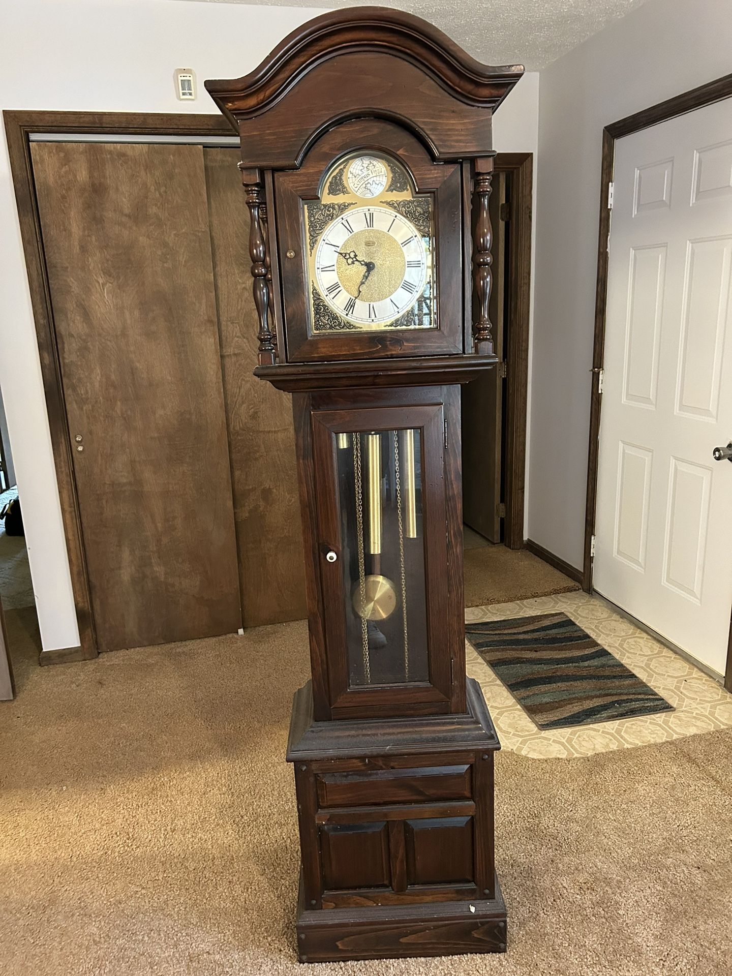 Ethan Allen Tempis Fugit Grandfather Clock