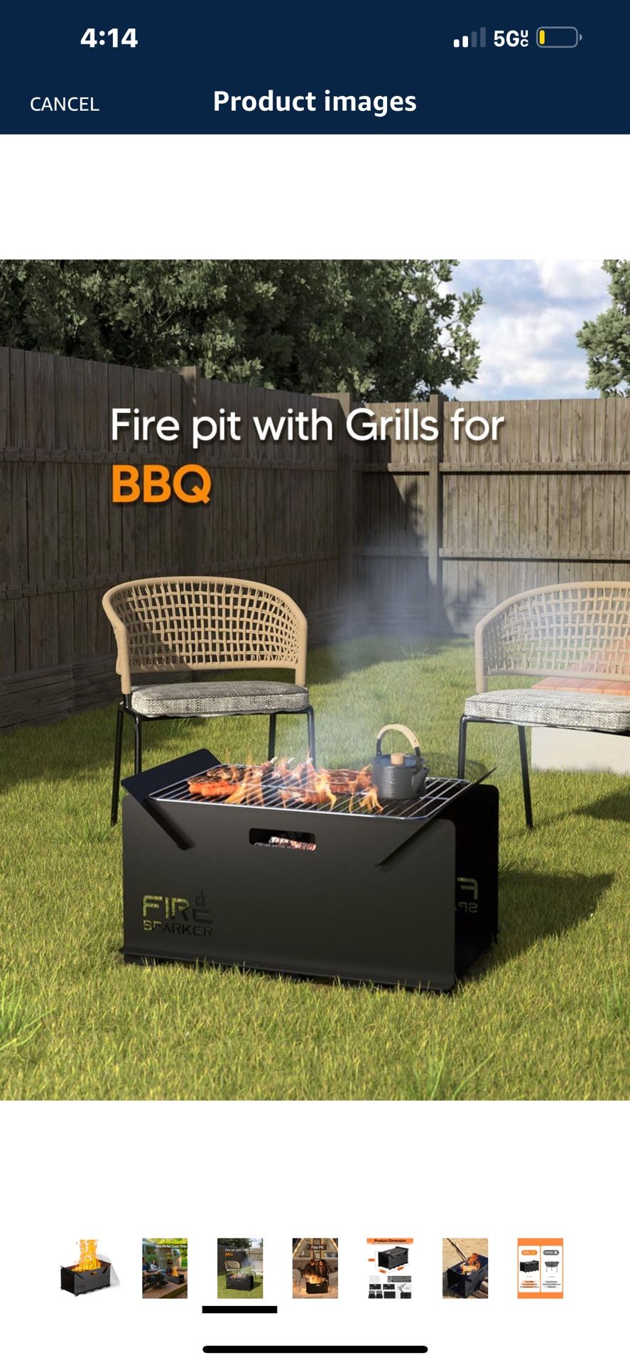 Fire Pit With Grill For Bbq