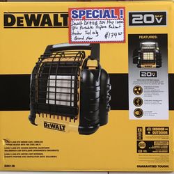 Dewalt DXH12B 20V Max 12000 BTU Portable Propane Radiant Heater Tool Only Brand New 