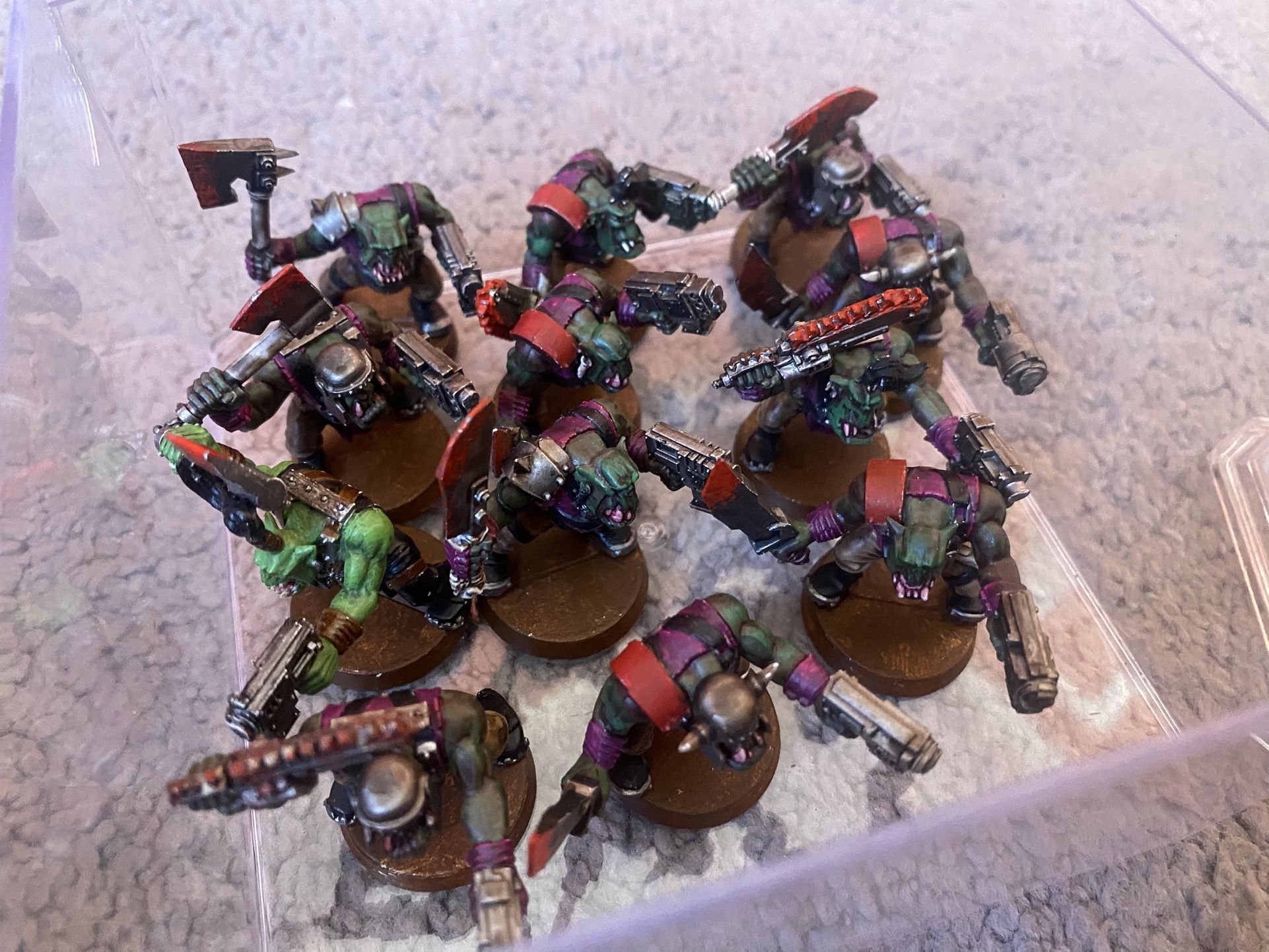 x12 Ork Boyz Warhammer 40k Ork Boys Orkz Orks