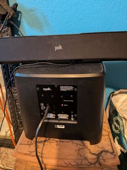 polk audio sub and soundbar